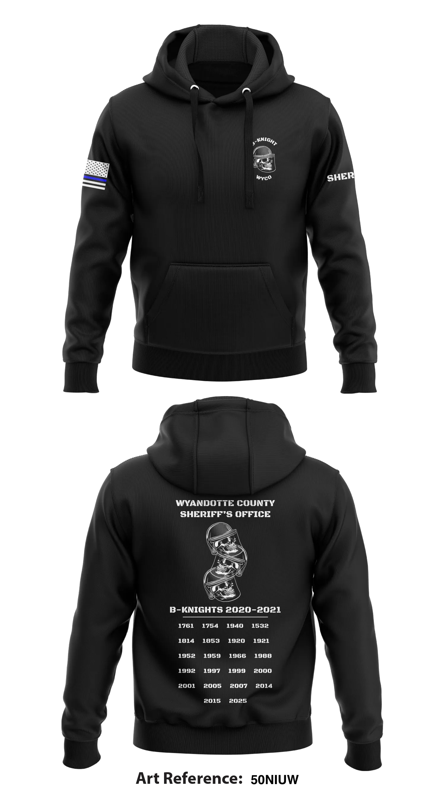 B-Knights  Store 1  Core Men's Hooded Performance Sweatshirt - 50NiUW