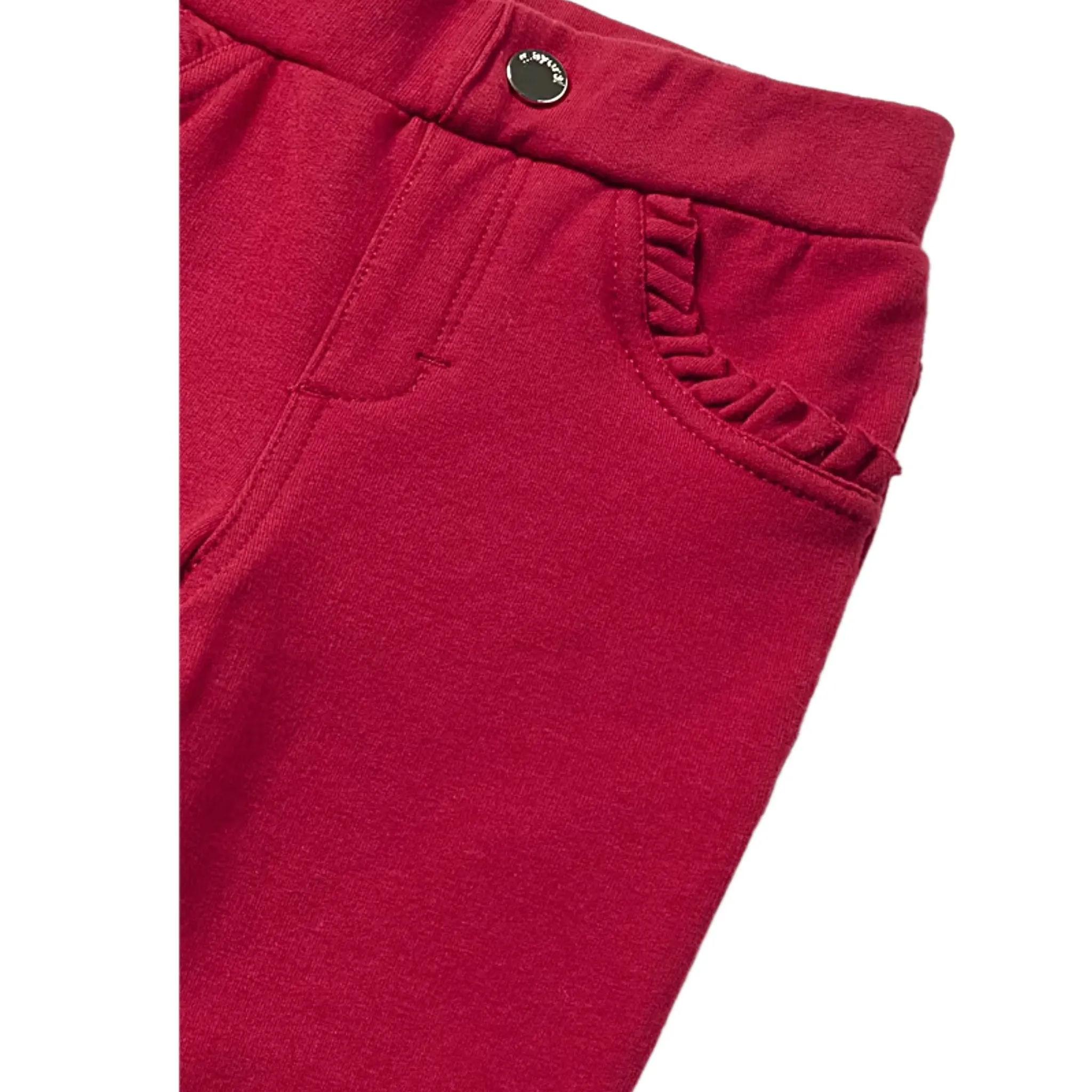 BABY GIRL RED STRETCH PANTS