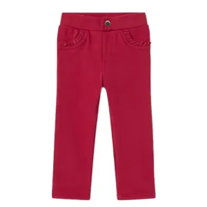 BABY GIRL RED STRETCH PANTS