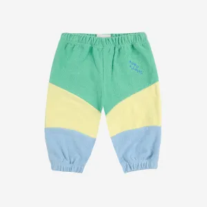 Baby Green Color Block Jogging Pants