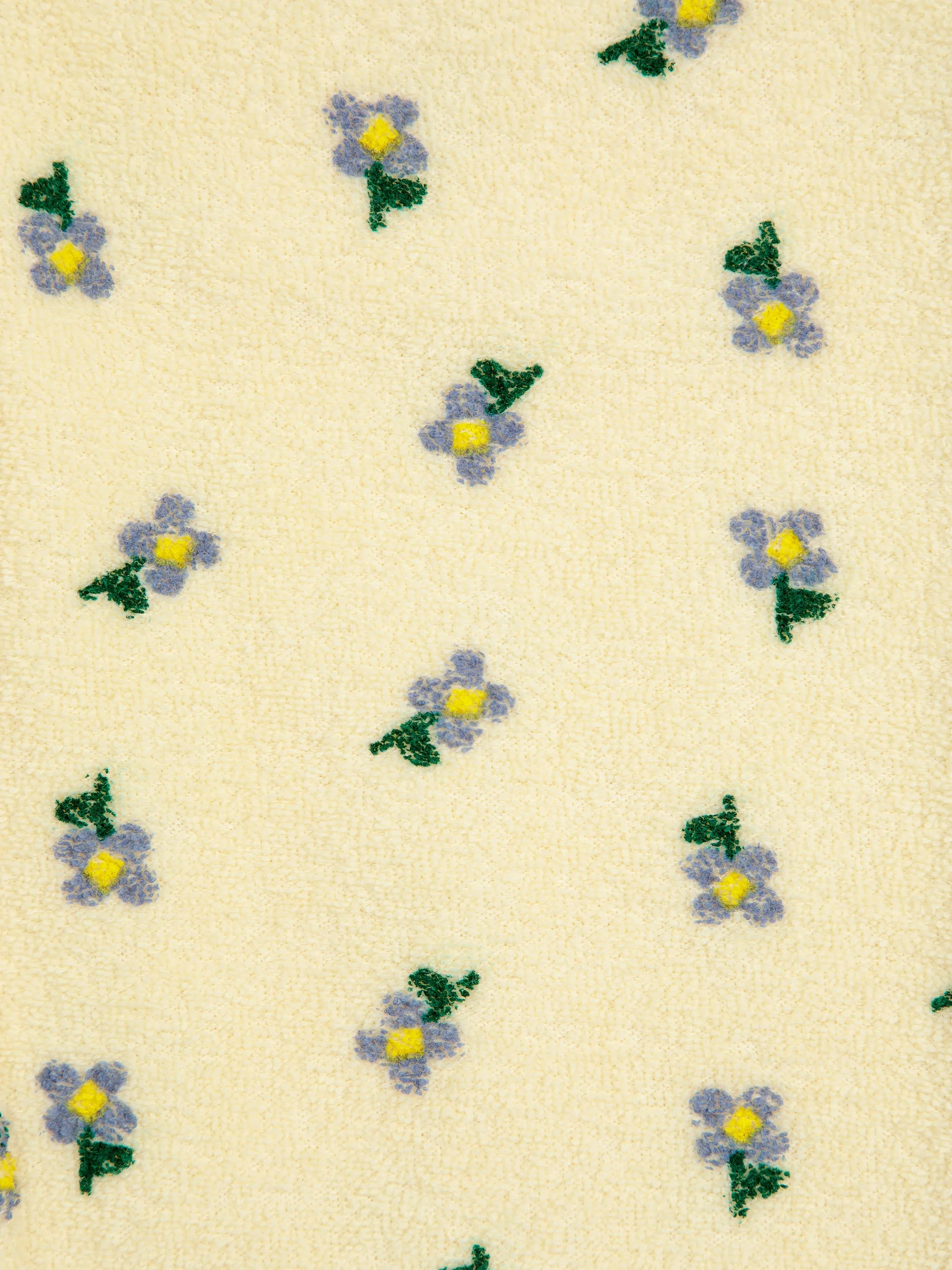 Baby pansy Flower All Over Jogging Pants, Light Yellow