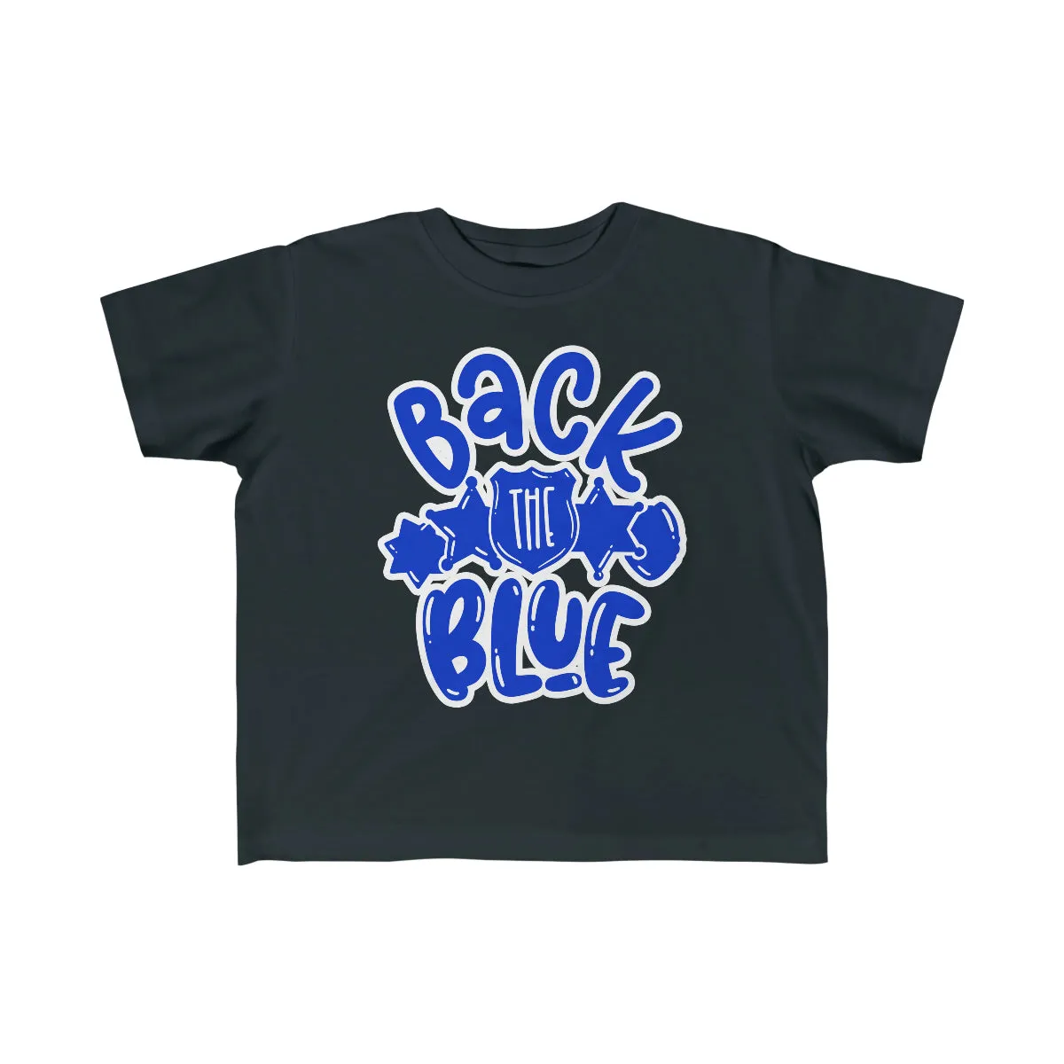 Back The Blue Badge Emblems © Toddler Tee