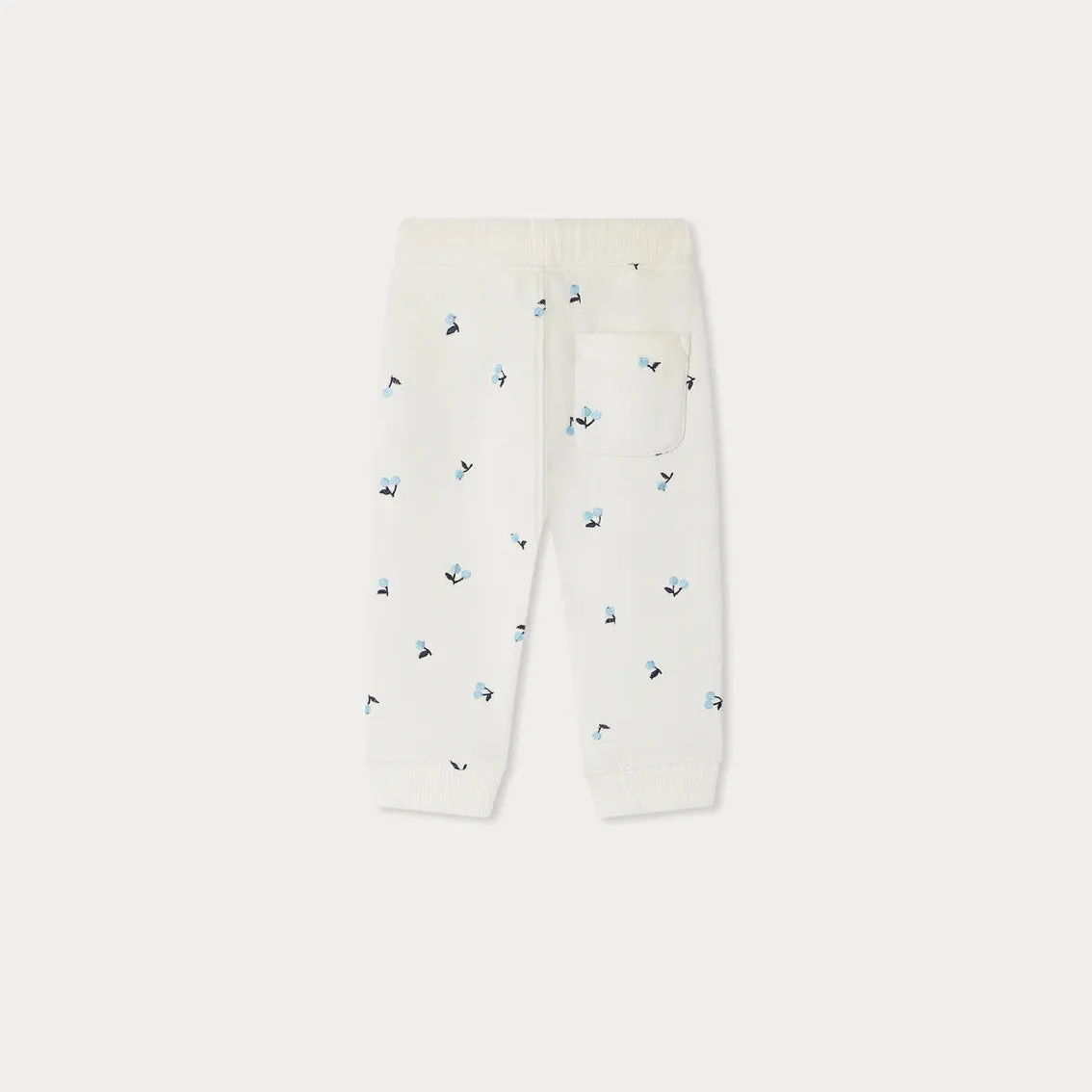 Bambo jogging pants with cherry embroideries