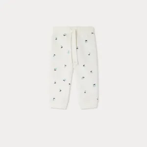 Bambo jogging pants with cherry embroideries