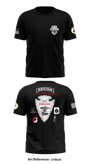 Banshee Troop, 3-71 Cavalry Store 1 Core Men's SS Performance Tee - CVBL63
