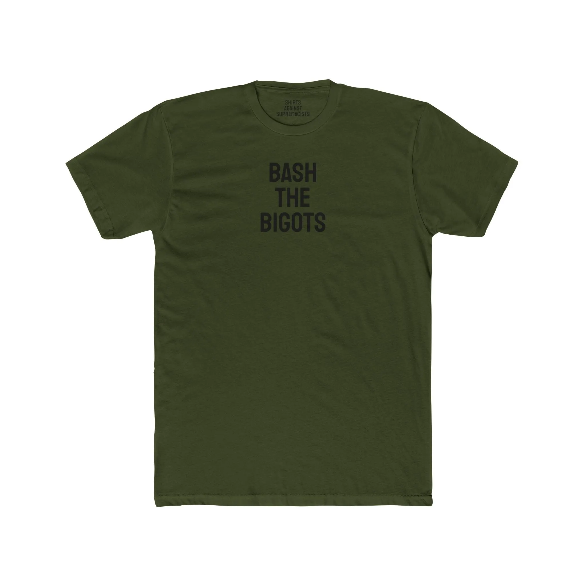 Bash The Bigots - Unisex Cotton Crew Tee