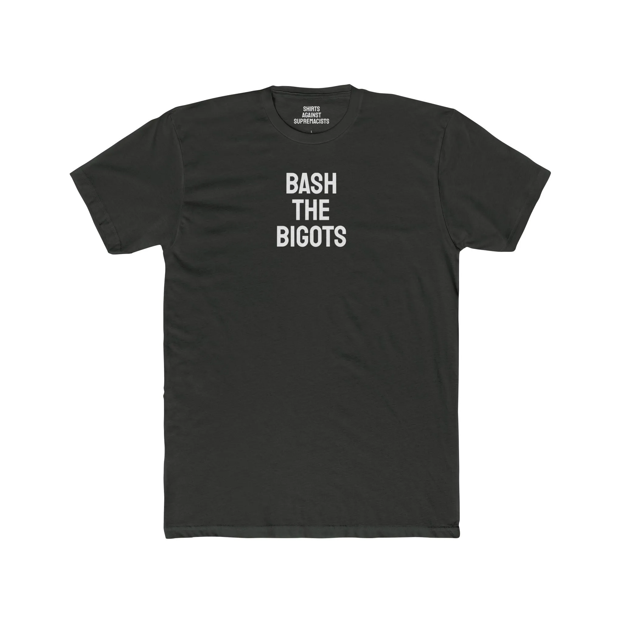 Bash The Bigots - Unisex Cotton Crew Tee