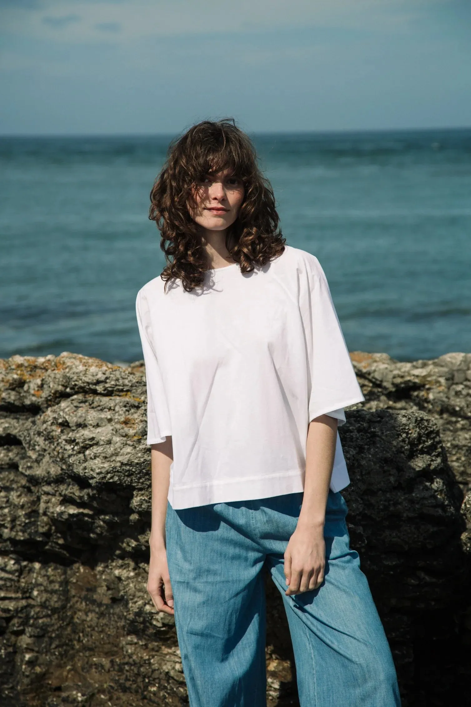 Beaumont Organic  ~  Dwyn Top - White