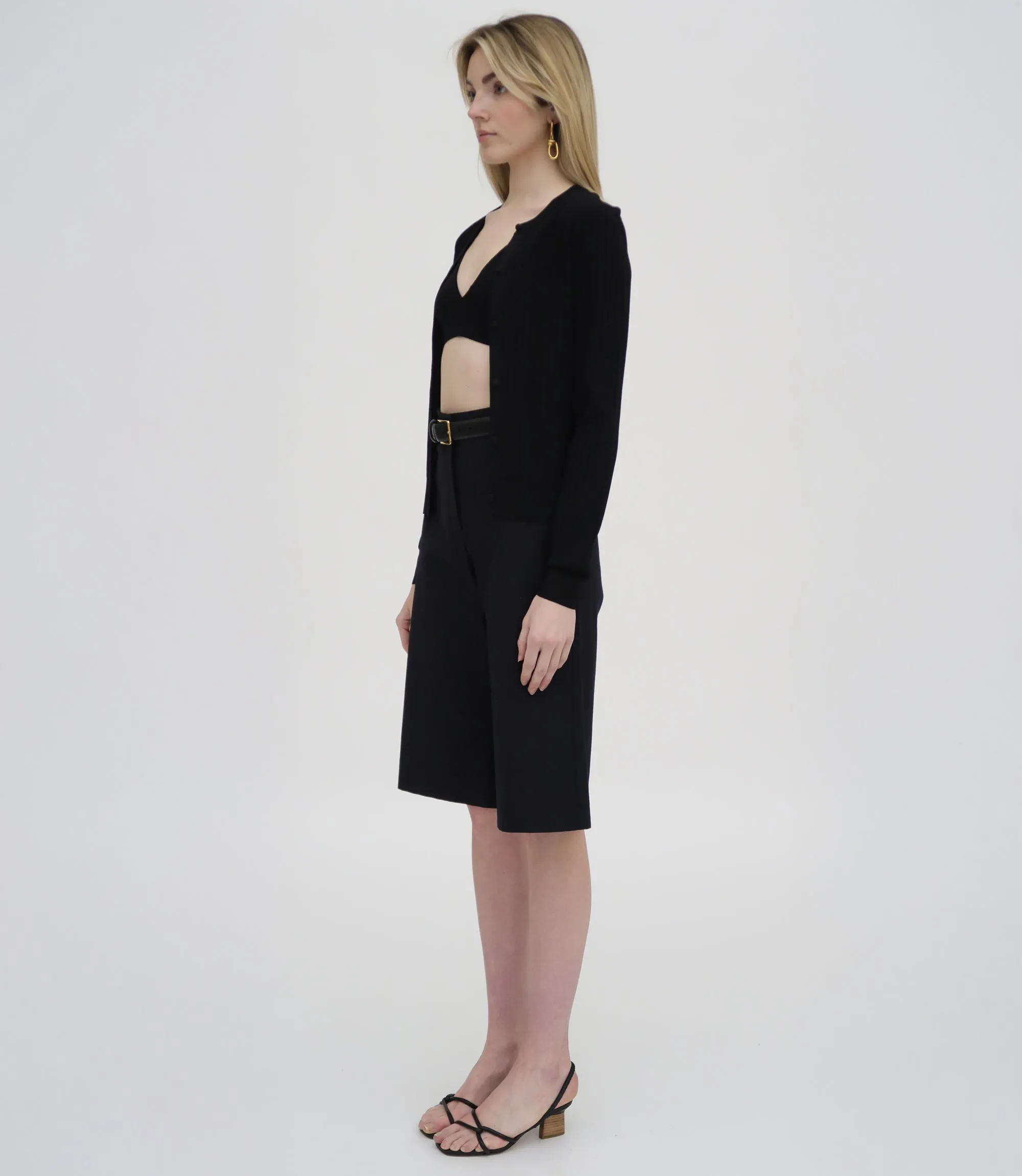 BERMUDA SHORT - STRETCH COTTON SHANTUNG
