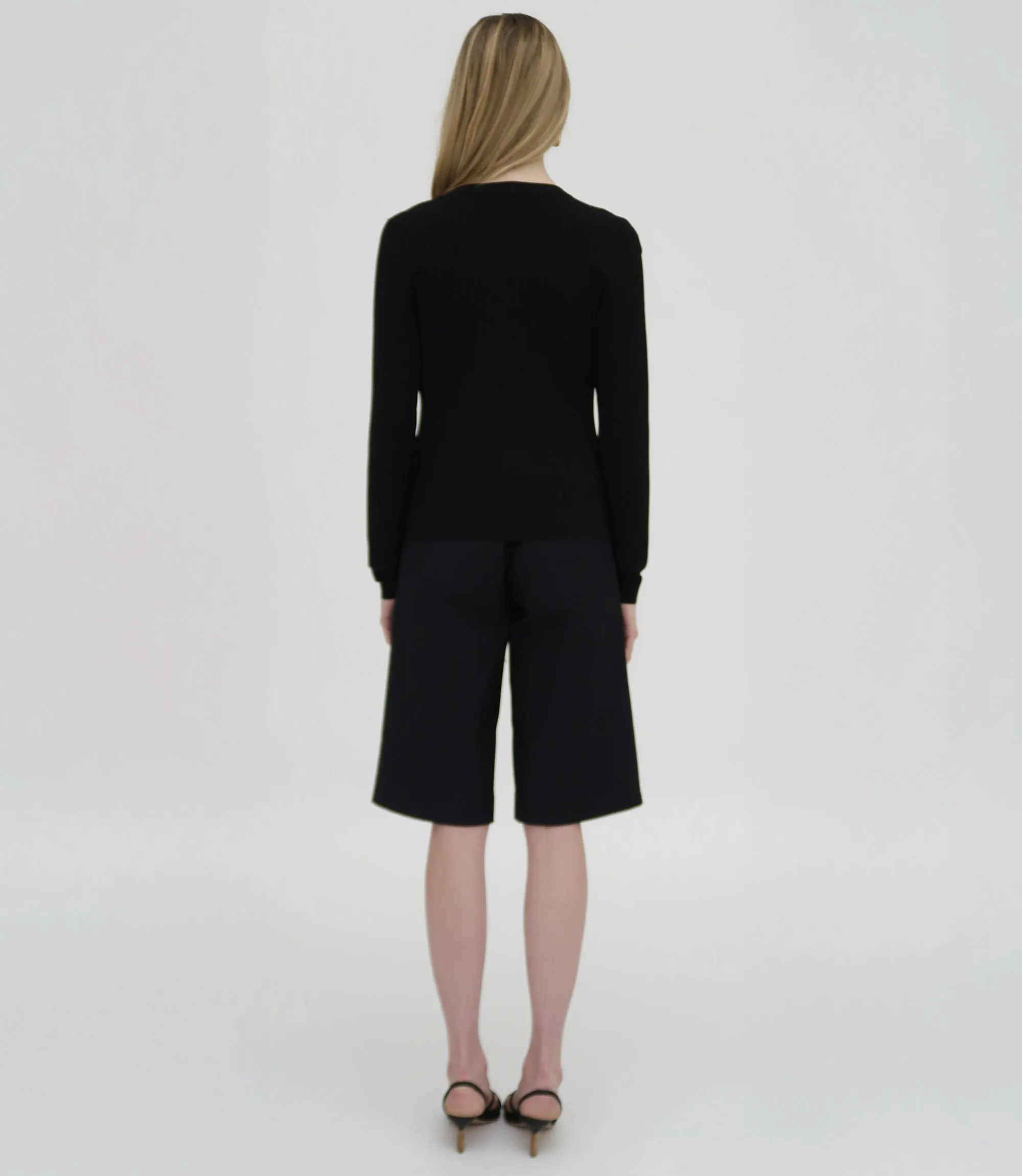 BERMUDA SHORT - STRETCH COTTON SHANTUNG