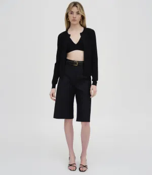 BERMUDA SHORT - STRETCH COTTON SHANTUNG