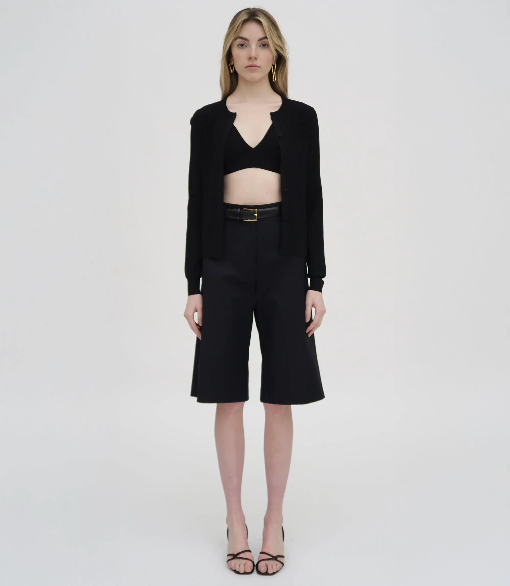 BERMUDA SHORT - STRETCH COTTON SHANTUNG