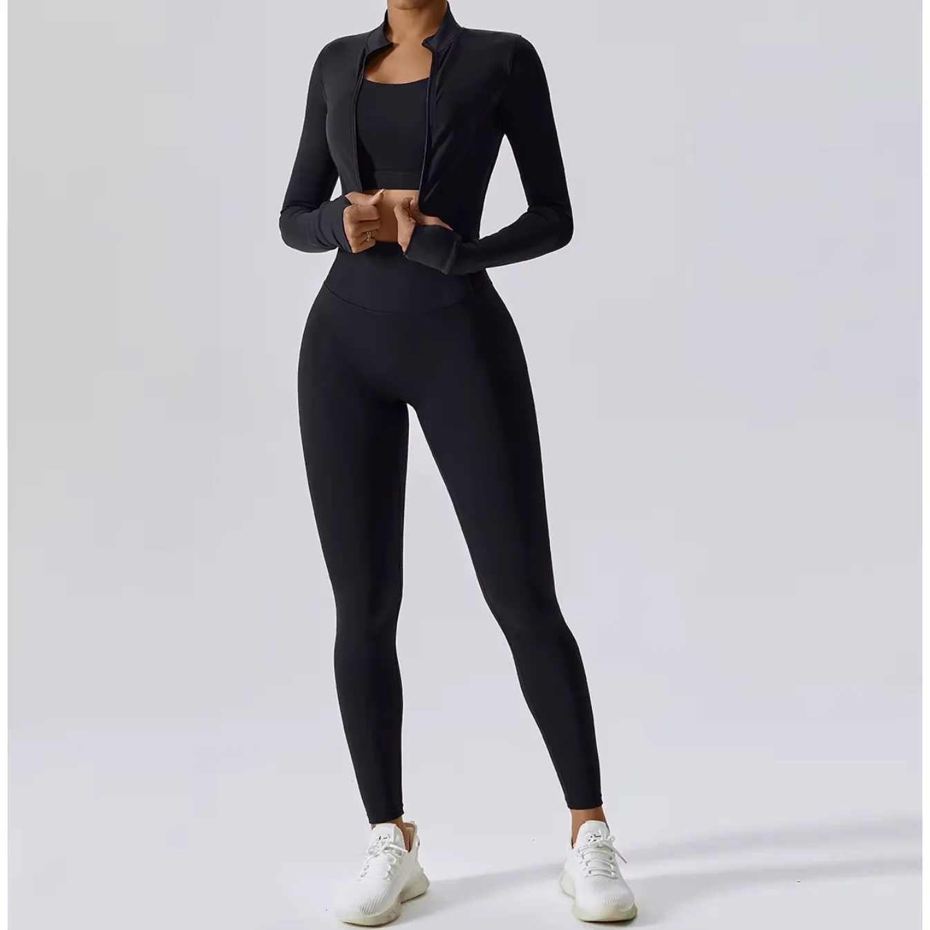 BerryActive Trio yoga-workout high waist leggings set.