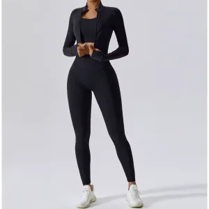 BerryActive Trio yoga-workout high waist leggings set.