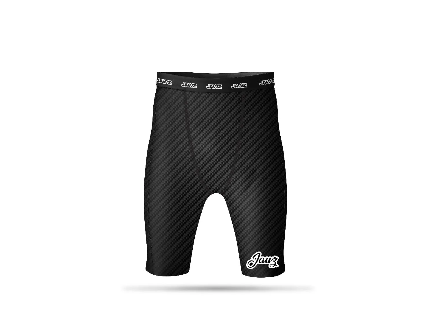 BLACK LINED COMPRESSION SHORTS EXTENDED