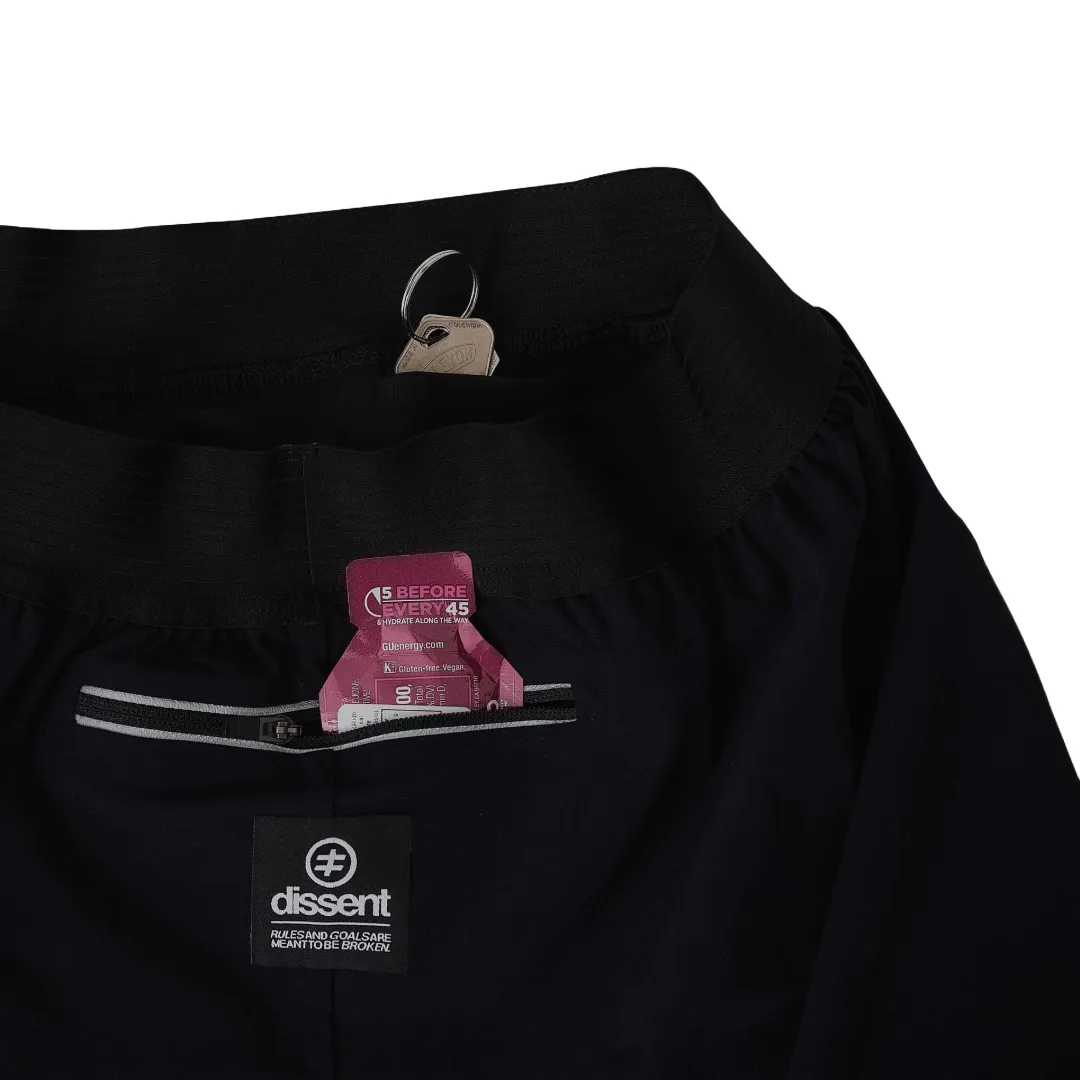 Black Long Run Shorts