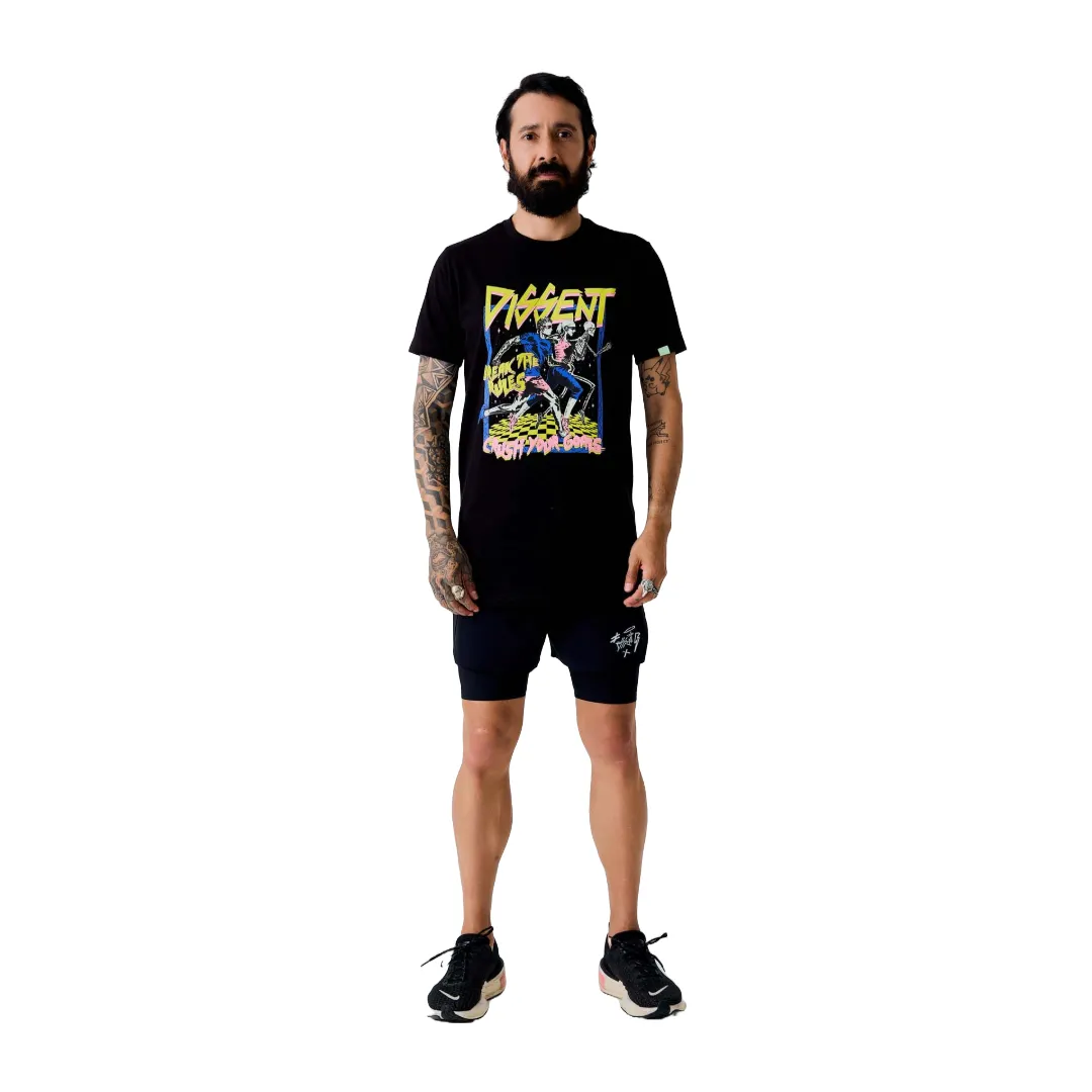 Black Long Run Shorts