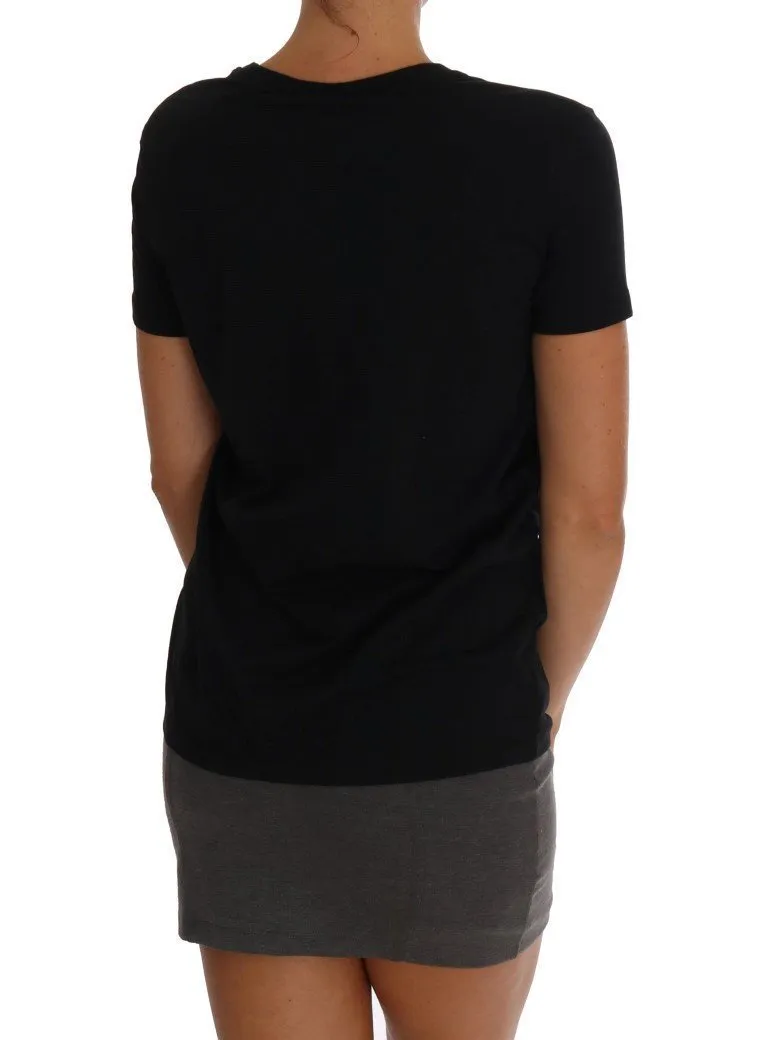 Black Stretch Motive T-Shirt
