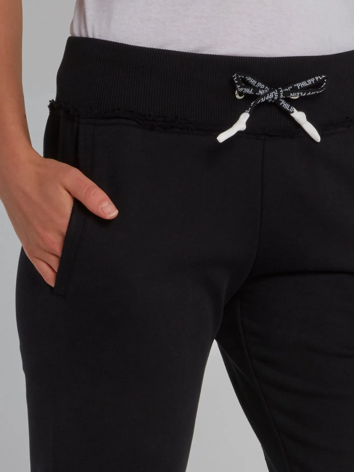 Black Studded Jogging Pants