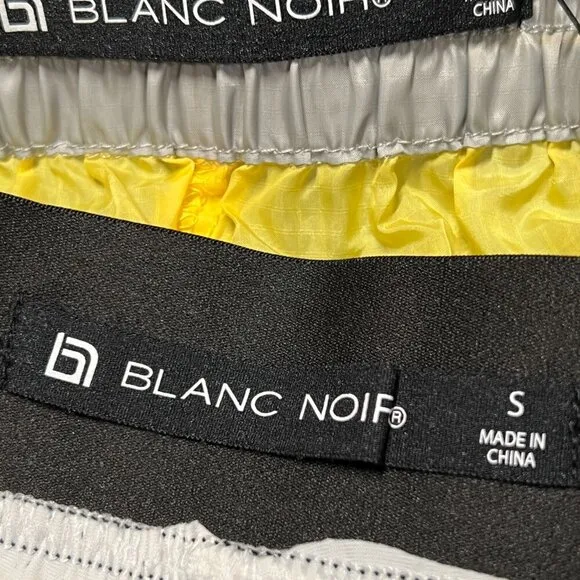 Blanc Noir Tulum Windbreaker Jacket &amp; Training Shorts Size S Zip Hooded NWT