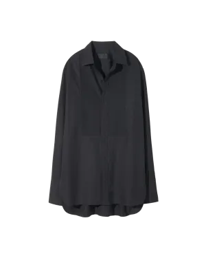 Blanche Tuxedo Shirt in Black