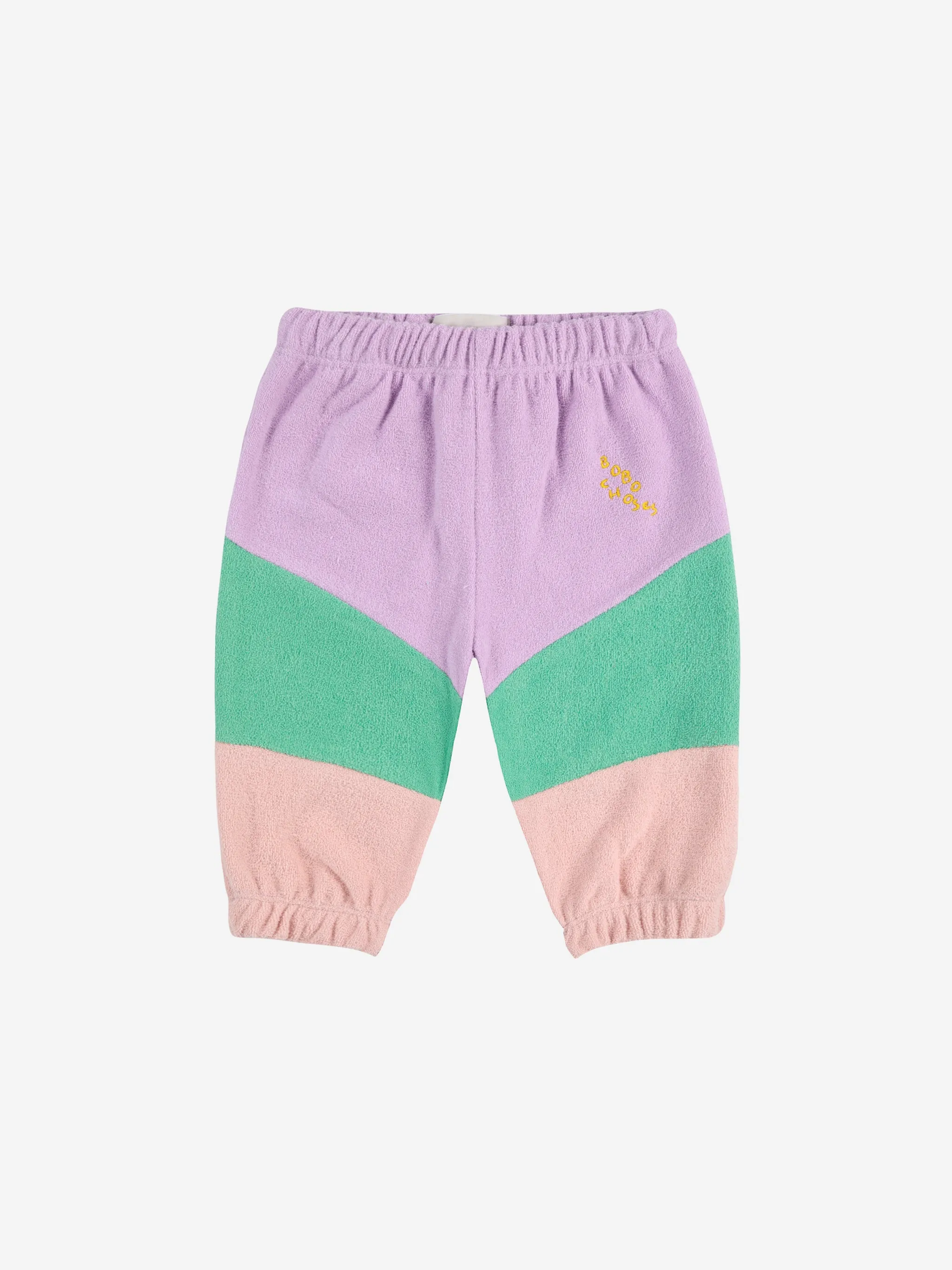 Bobo Choses BABY | Lila colour block jogging pants SS25