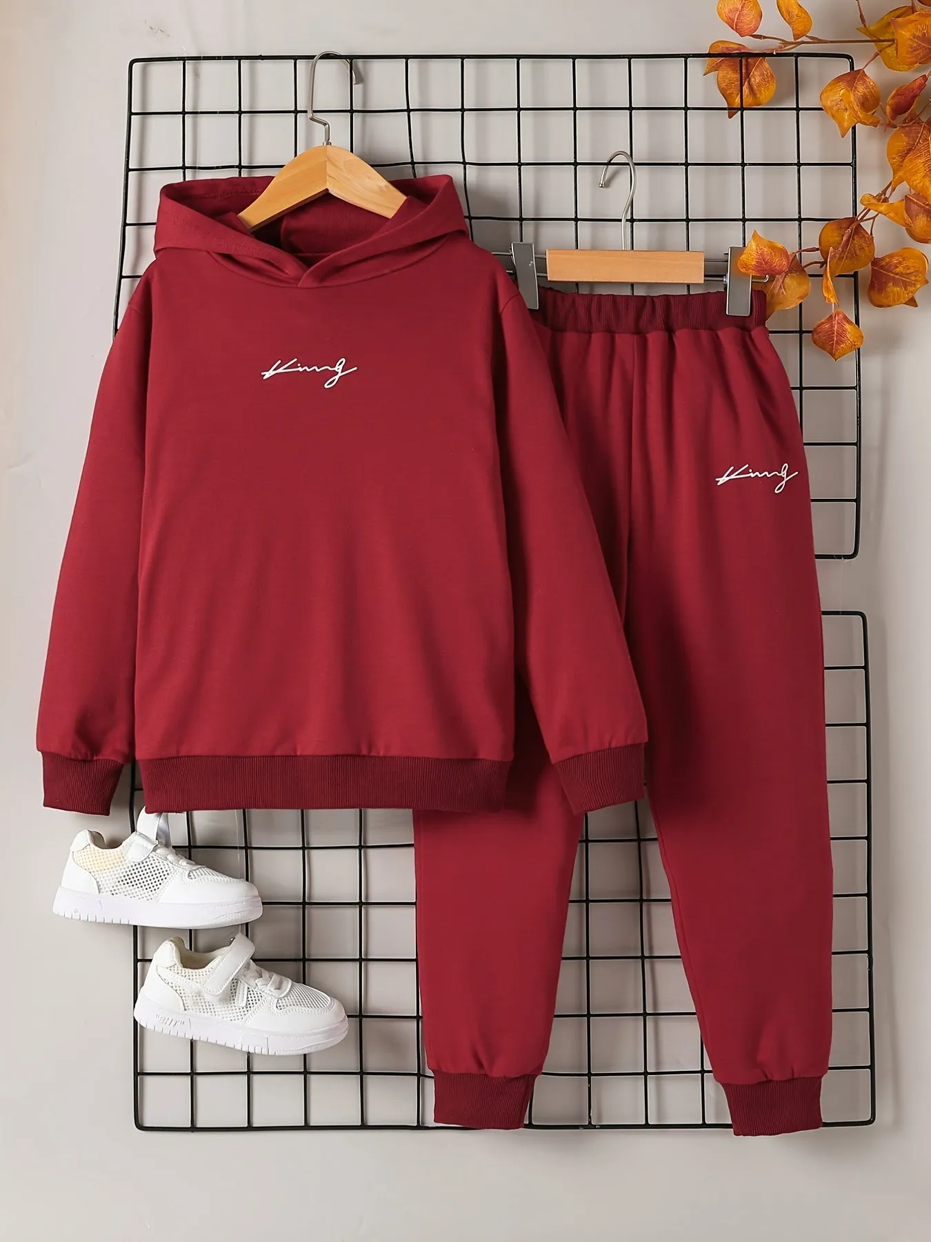 Boys Casual Sportswear Set Hoodie  Sweatpants