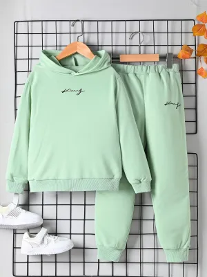 Boys Casual Sportswear Set Hoodie  Sweatpants