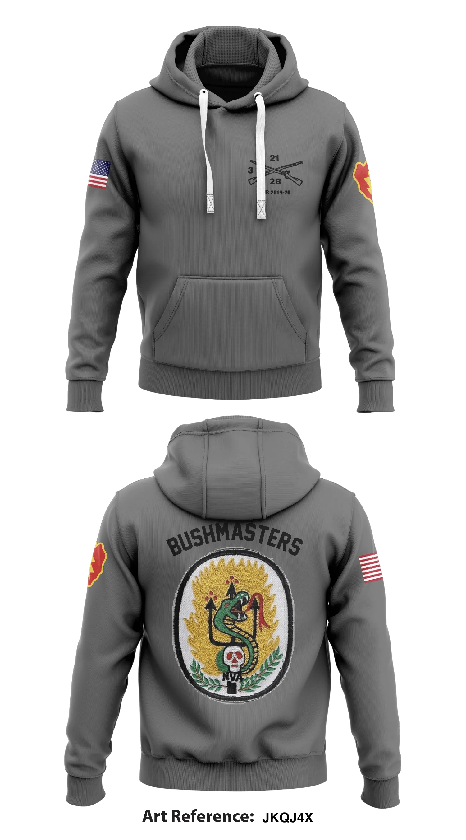Bravo Company 3-21 IN BN Store 1  Core Men's Hooded Performance Sweatshirt - JKqj4x