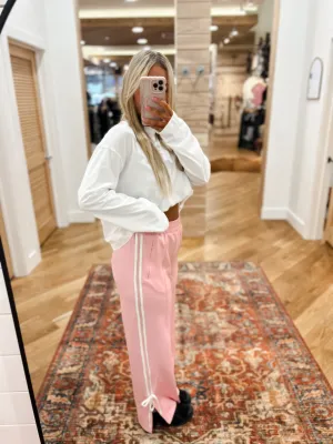 Bree Pink Bow Track Pants