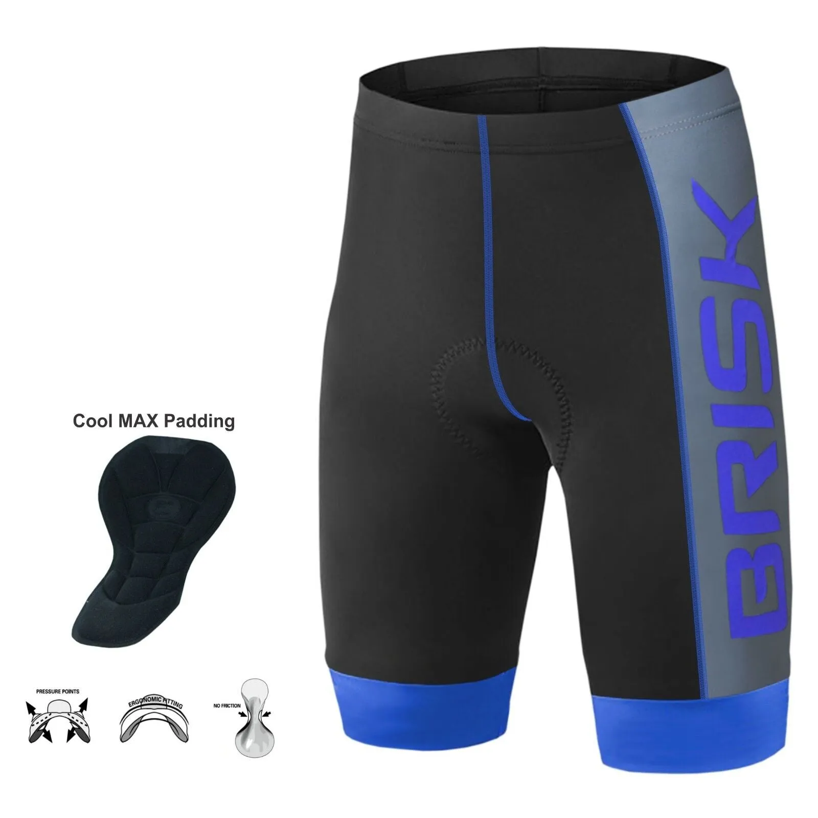 Brisk Bike Compression Padded Cycling Shorts Cycling Shorts for Biking & Hiking, mens bike shorts padded,mountain bike shorts with padding, mens cycling compression shorts, bike riding shorts with padding