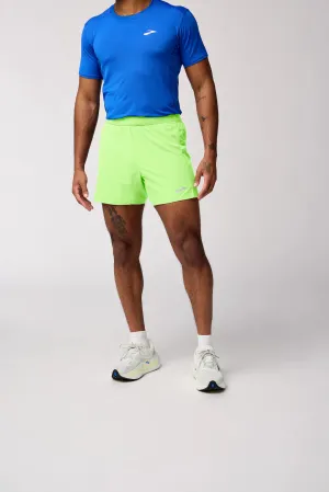 Brooks | Journey 5" Shorts | Men's | Neo Limeade