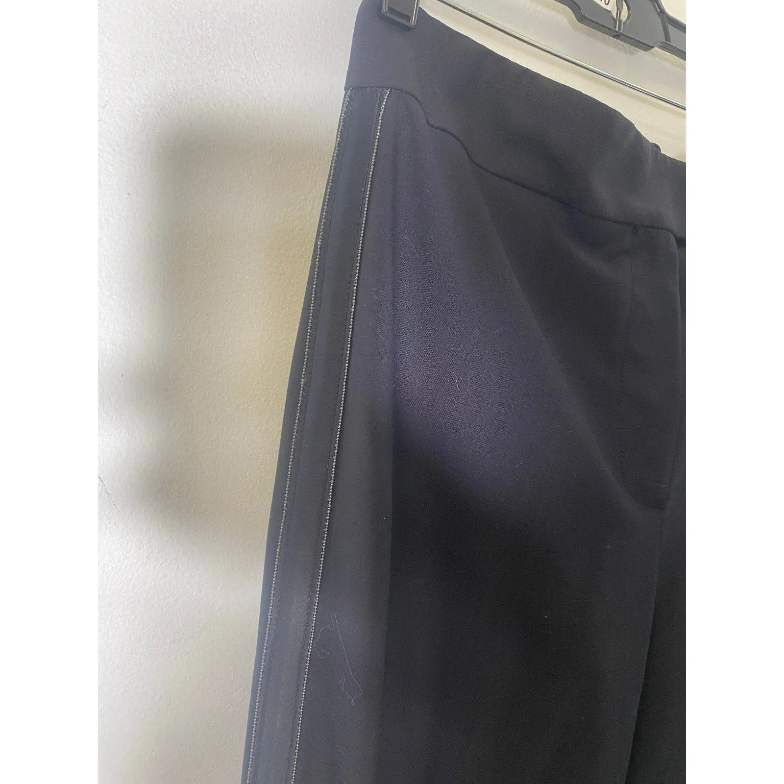 Brunello Cucinelli Black Tuxedo Pants Sz 8