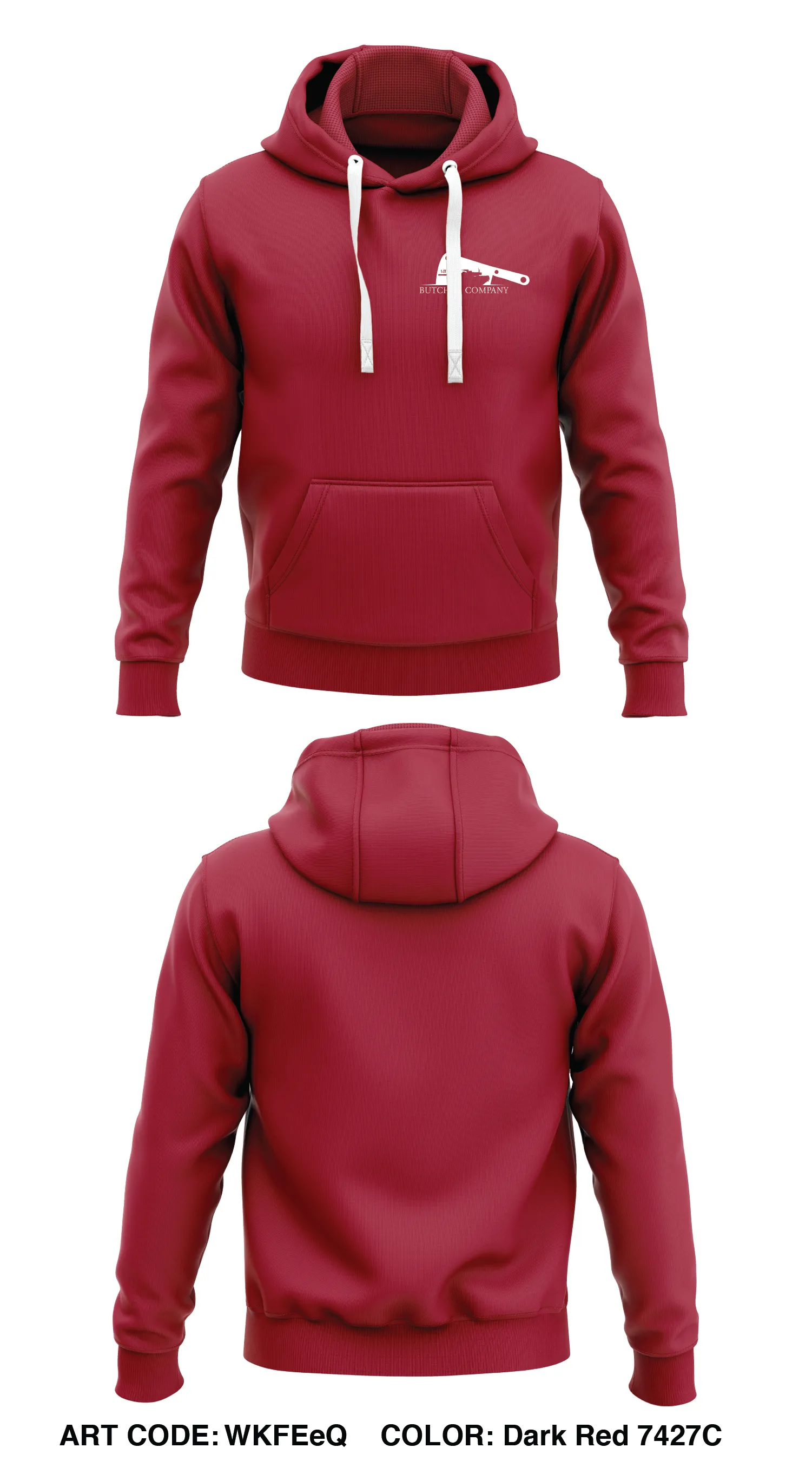 Butcher Co, 1-77 AR - Civvy  Core Men's Hooded Performance Sweatshirt - WKFEeQ