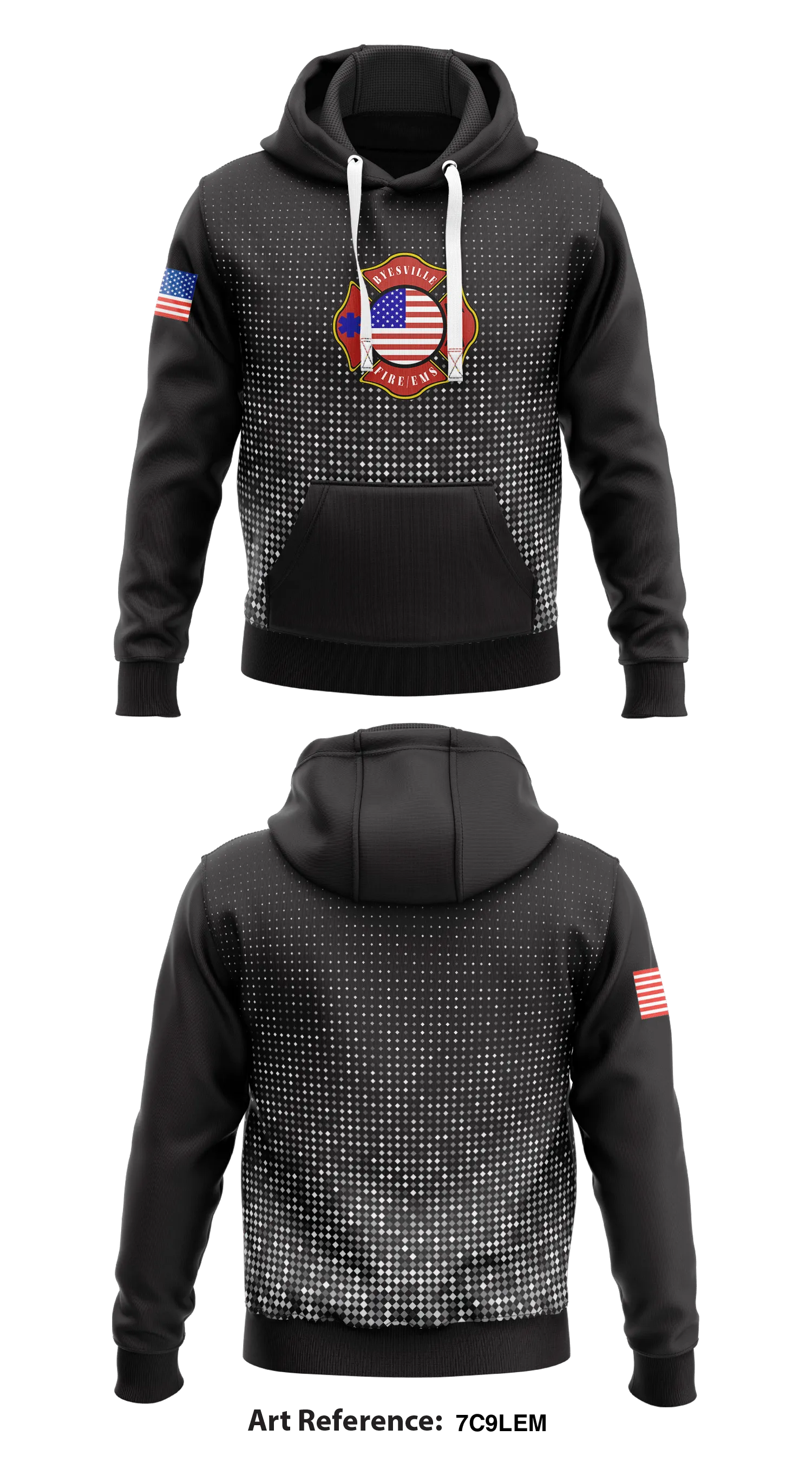 Byesville Volunteer Fire Department  Core Men's Hooded Performance Sweatshirt - 7c9Lem