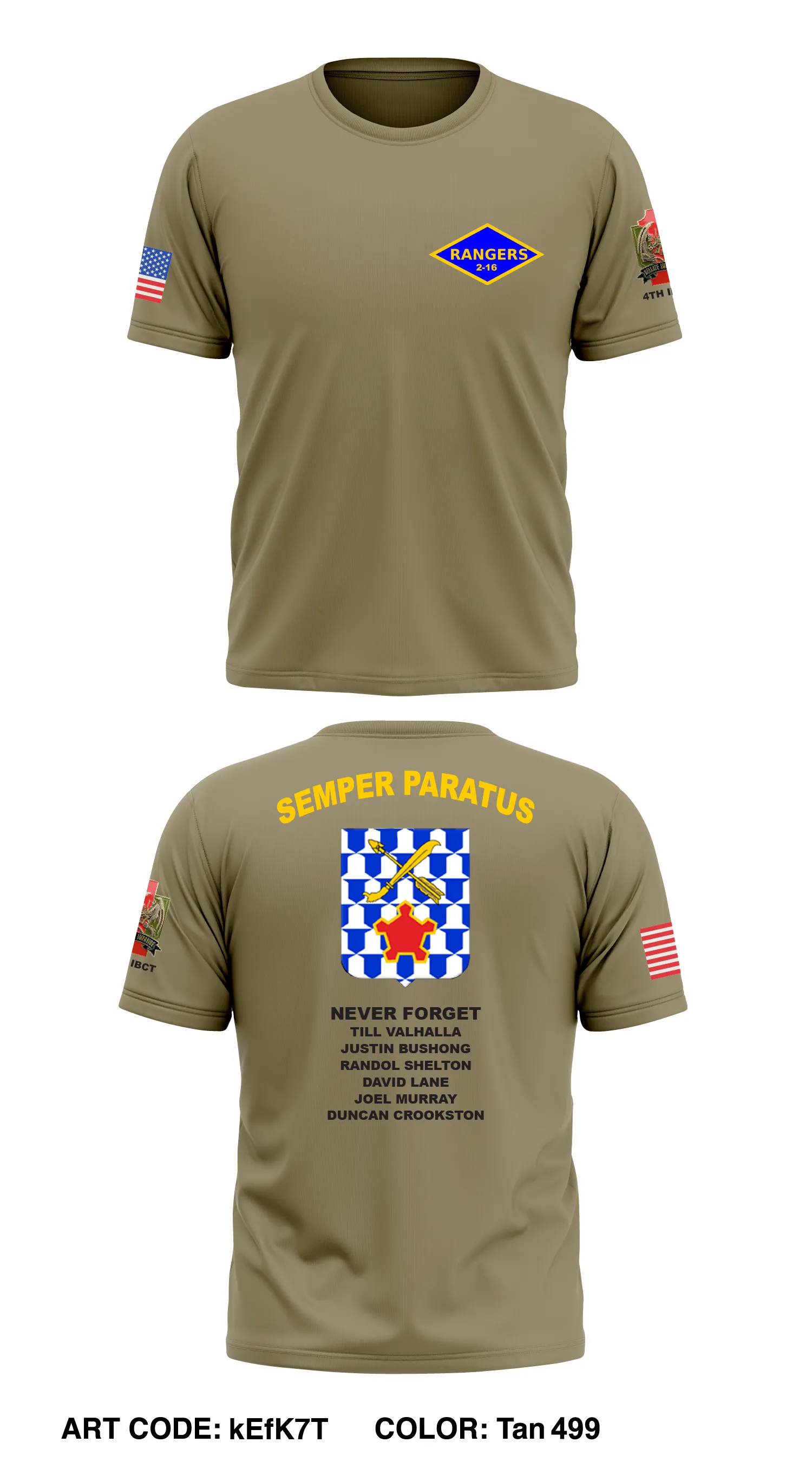 C Co, 2-16 rangers  Store 1 Core Men's SS Performance Tee - kEfK7T