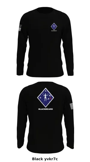 CAAT Blue, V21 Store 1 Core Men's LS Performance Tee - yvkr7c