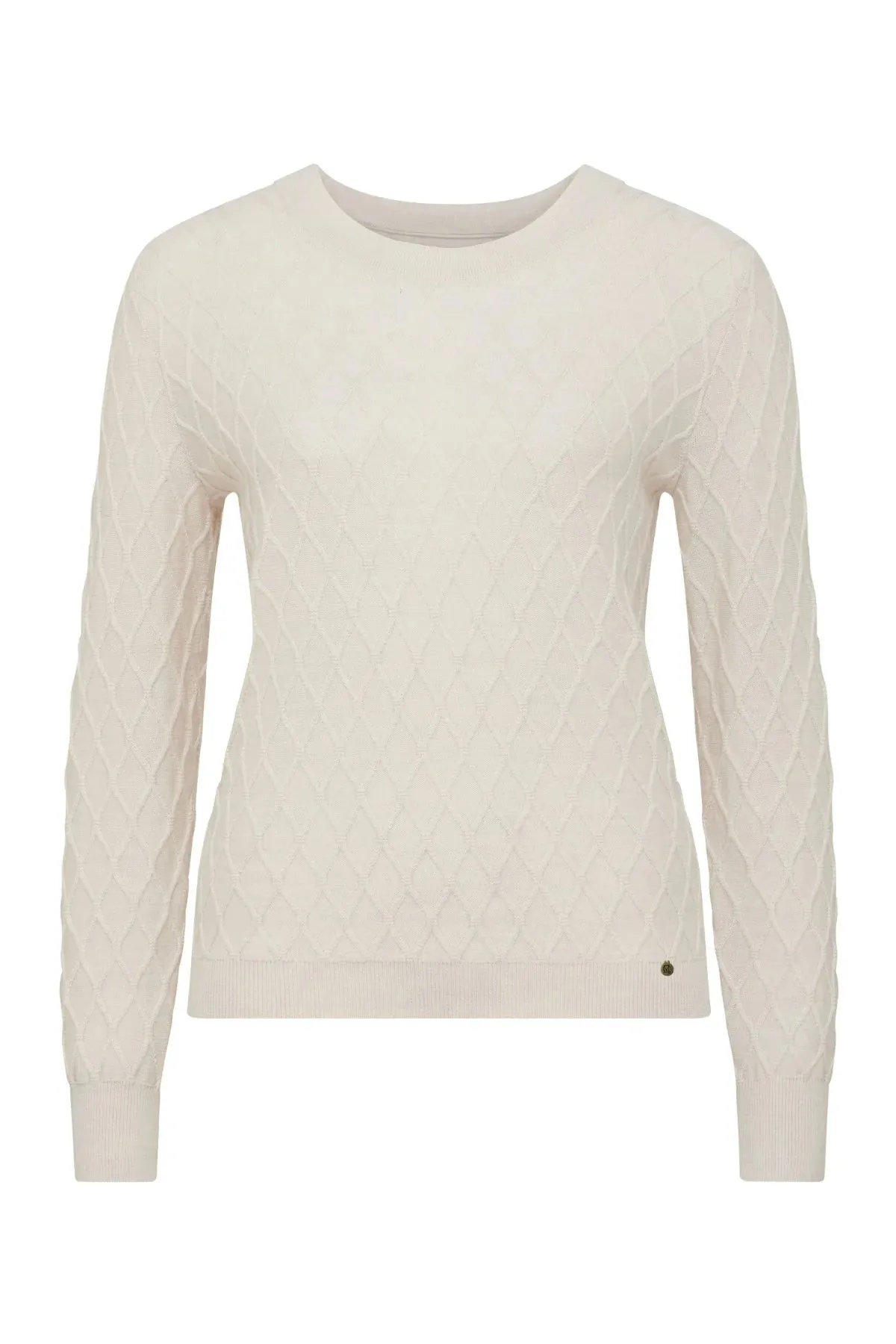 Cable - The Hampden Merino Jumper - Antique White