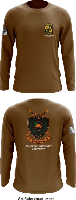 Campbell University Army ROTC Store 1 Core Men's LS Performance Tee - LUPKbN