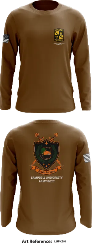 Campbell University Army ROTC Store 1 Core Men's LS Performance Tee - LUPKbN