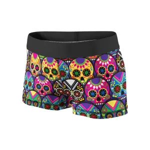Candy Colored Sugar Skulls Fitness Shorts