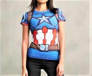 CAPTAIN AMERICA Women's Gym T-Shirt