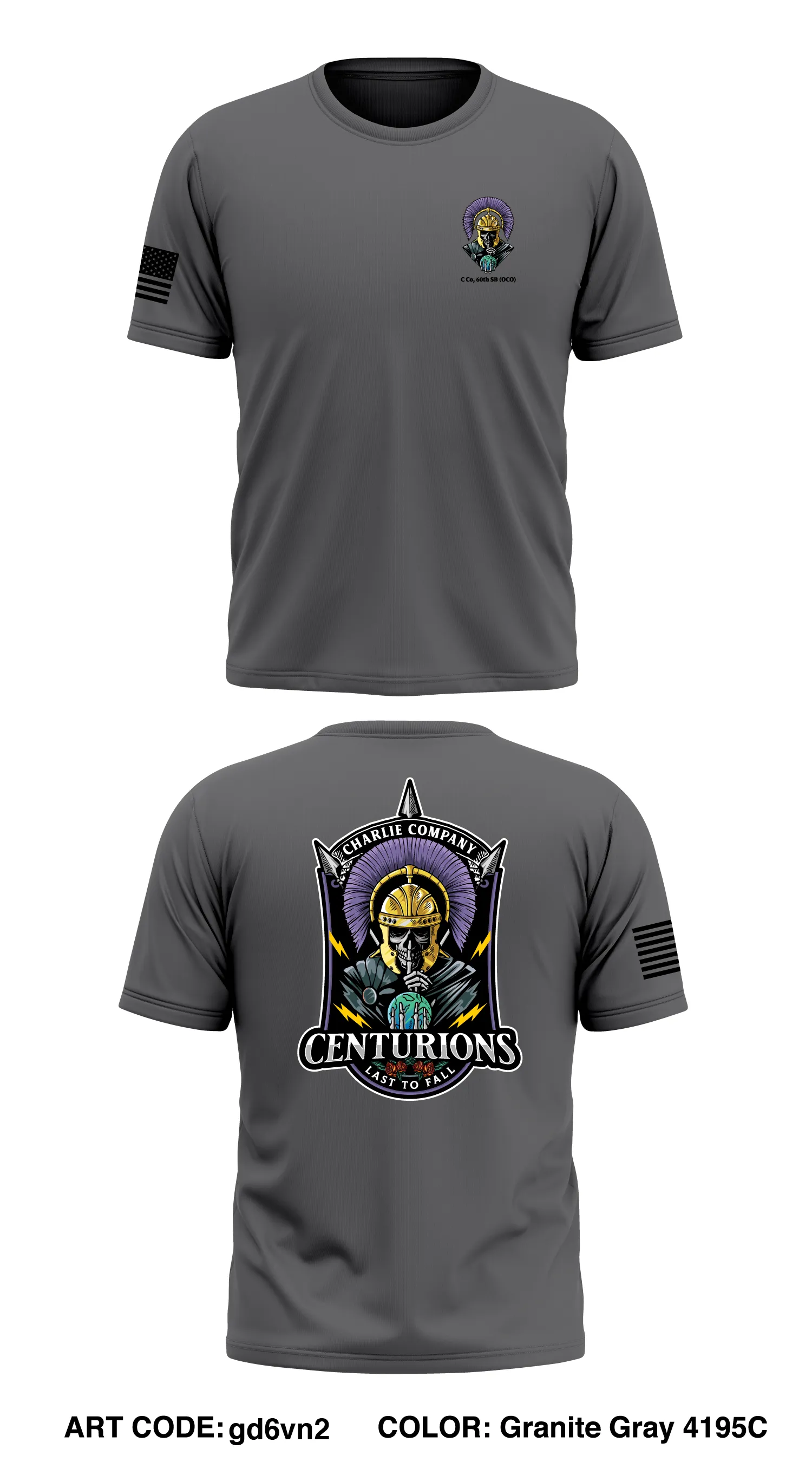 Charlie Company, 60th Offensive Cyber Operations BN Core Men's SS Performance Tee - gd6vn2