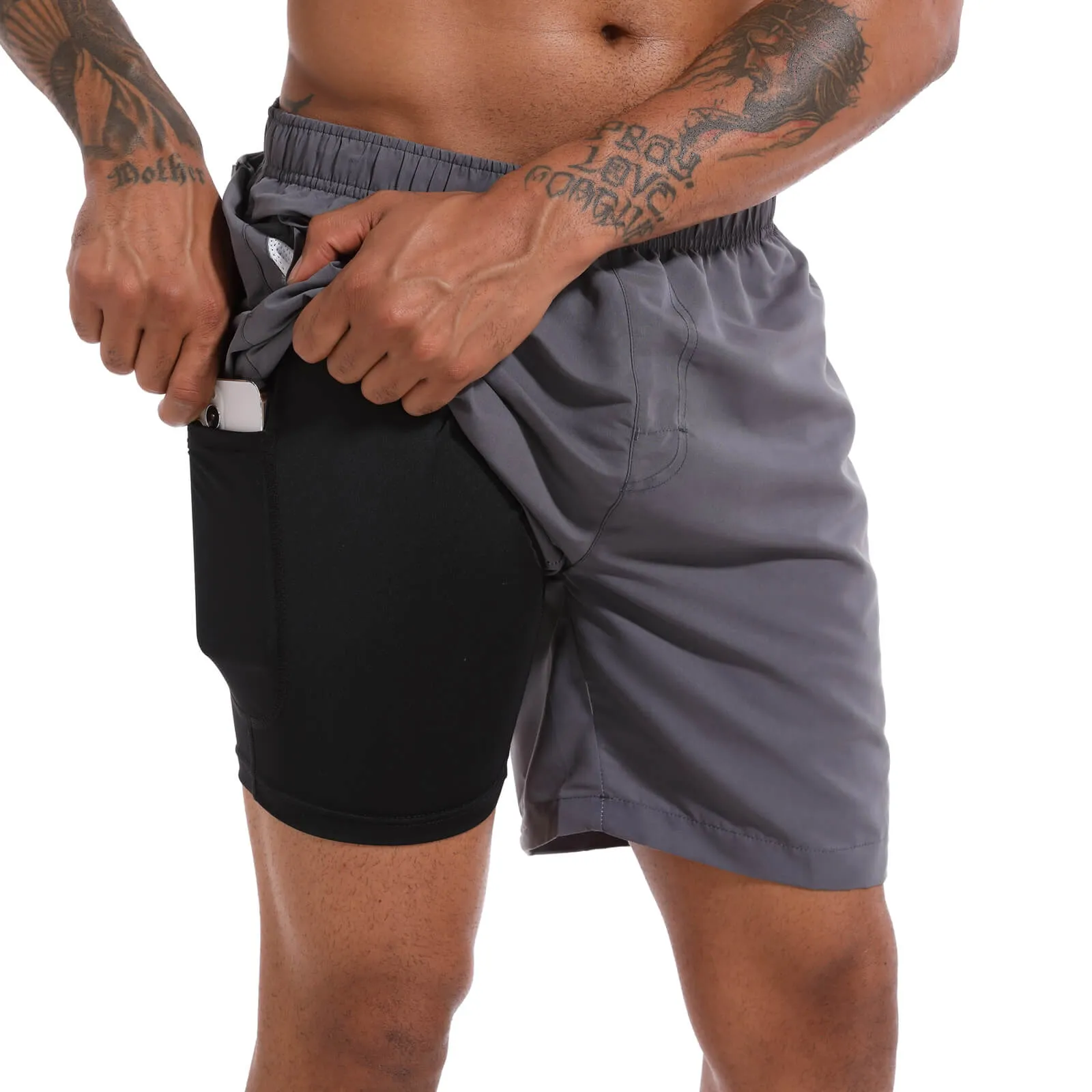 CHEXPEL SWIM TRUNKS WITH COMPRESSION LINER 418