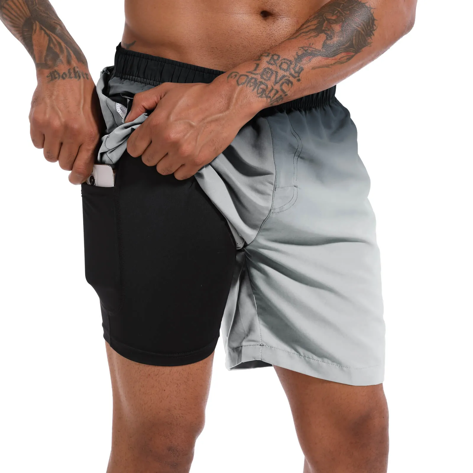 CHEXPEL SWIM TRUNKS WITH COMPRESSION LINER 418
