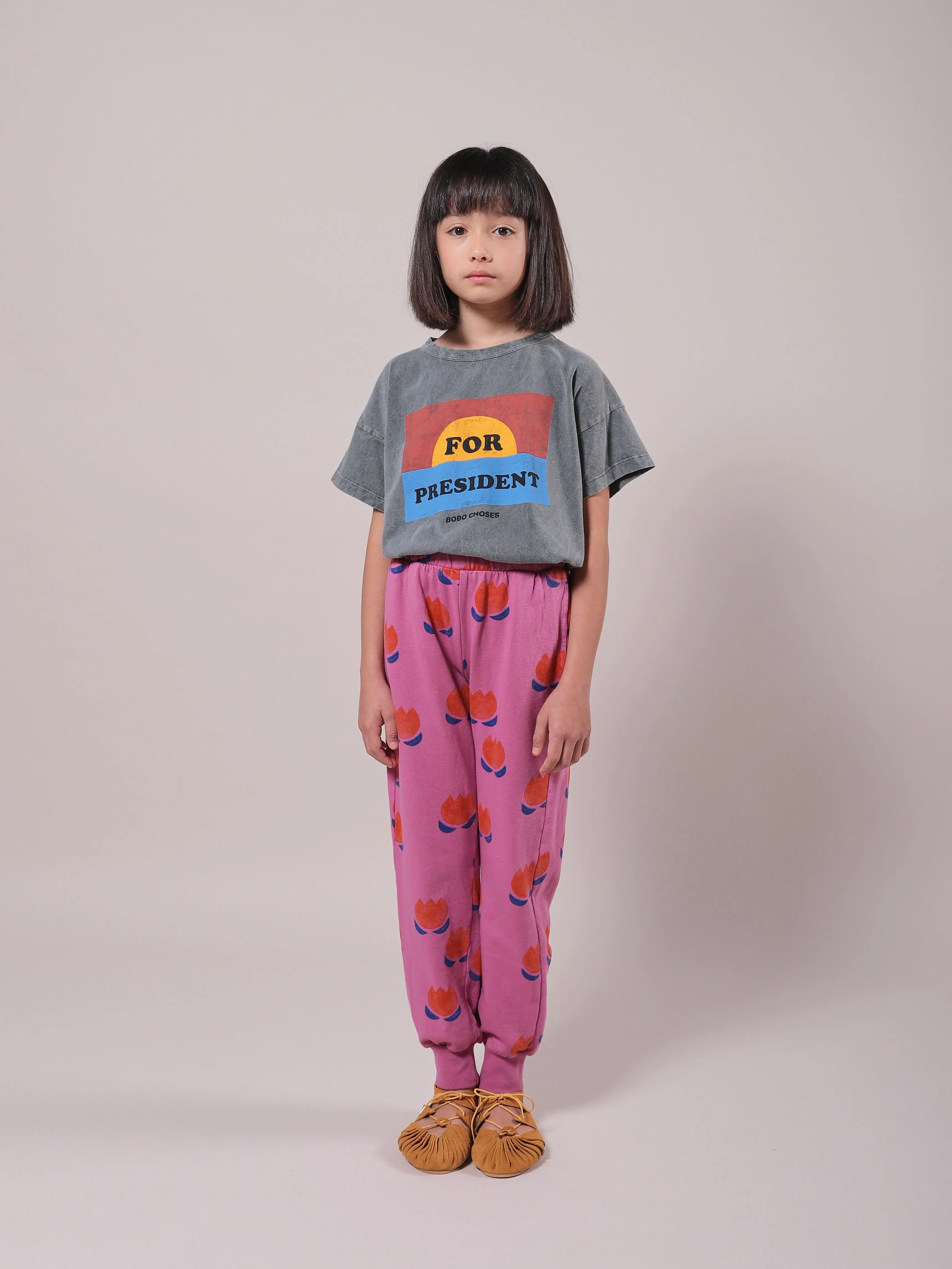Chocolate Flowers All Over Jogging Pants