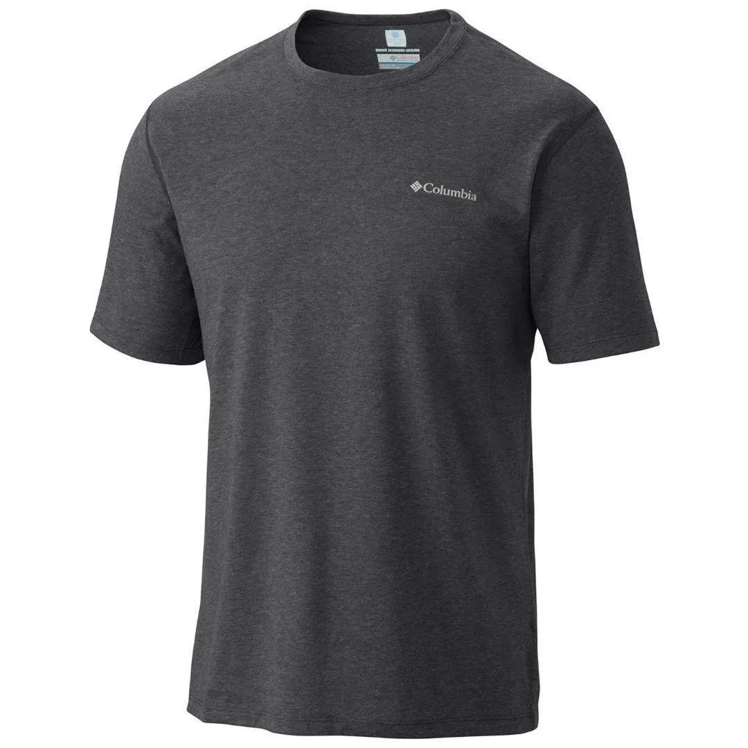 Columbia Men Black Silver Ridge Zero Short Sleeve T-Shirt