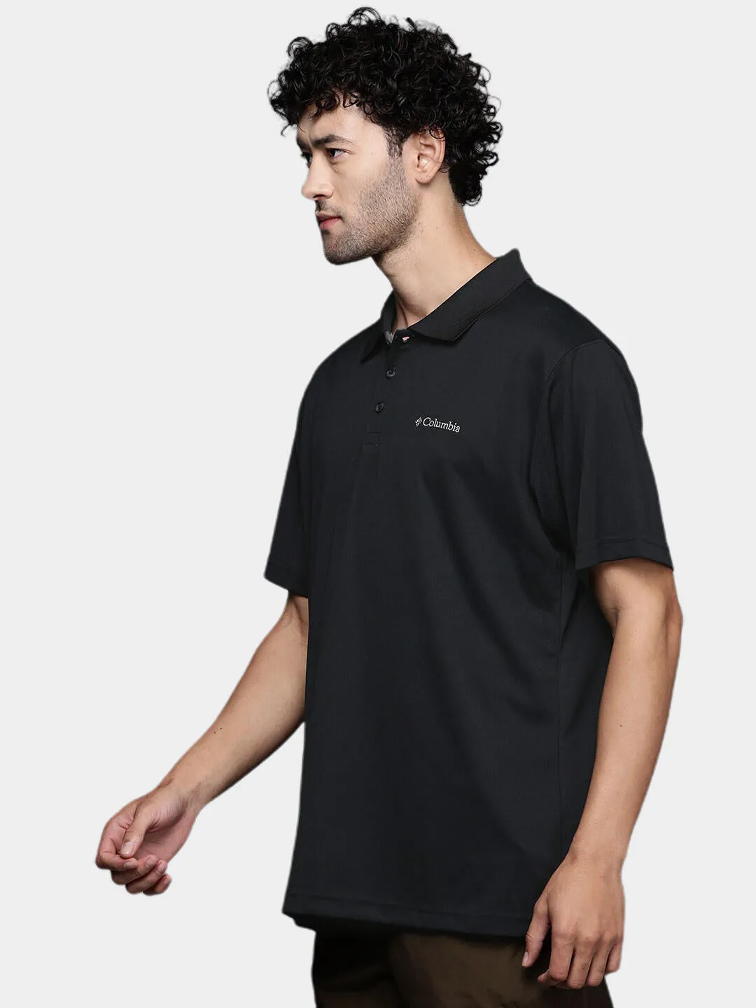 Columbia Men Black Utilizer Polo T-Shirt