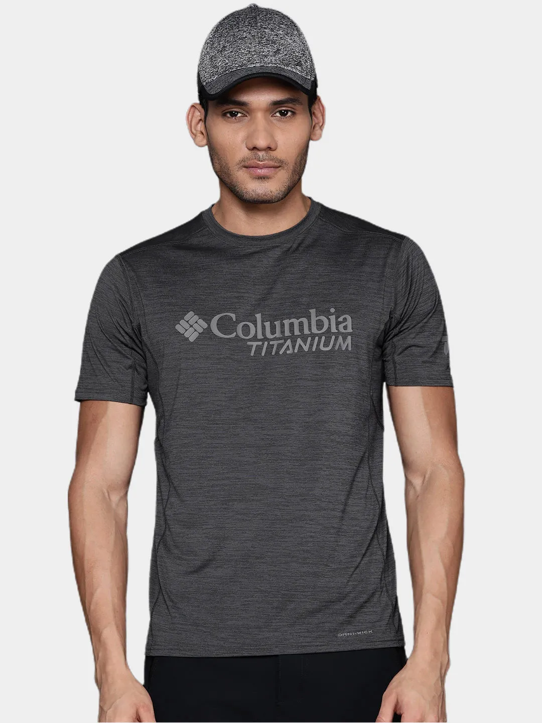 Columbia Men Grey M Titan Pass Graphic T-Shirt
