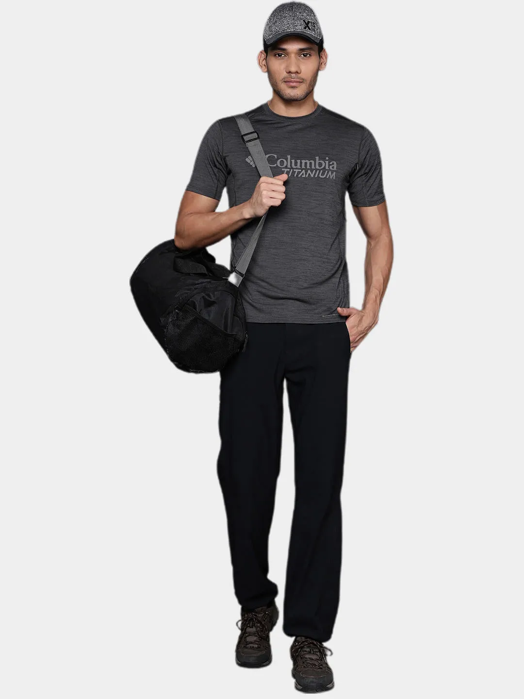 Columbia Men Grey M Titan Pass Graphic T-Shirt